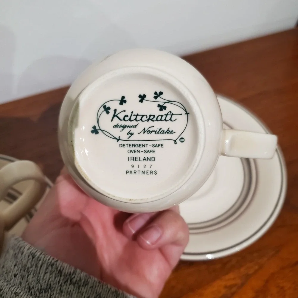 Keltcraft Noritake Ireland Partners  Cup And Saucer Sets 9127‎